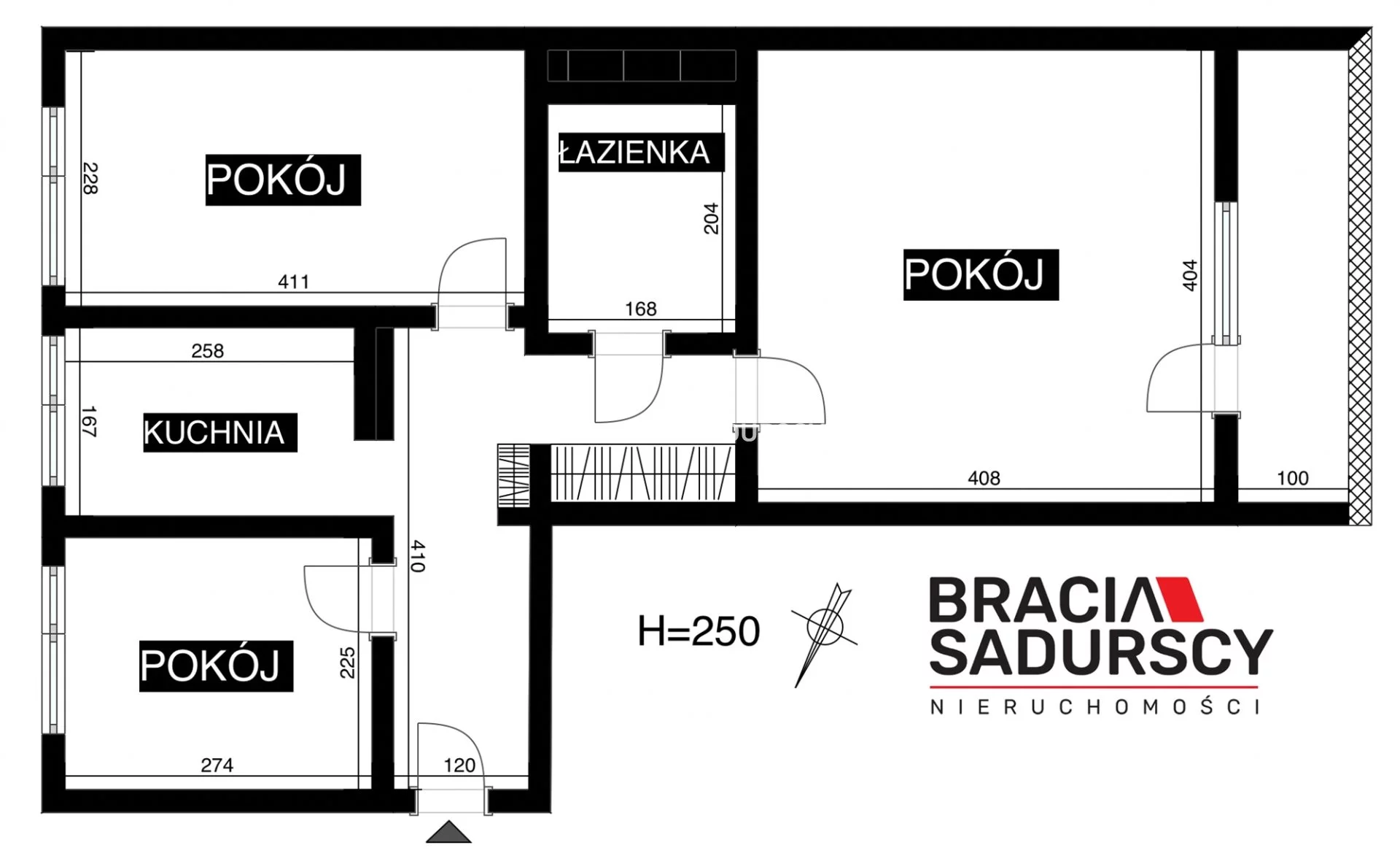 3 pokoje, mieszkanie 48,25 m², piętro 3, oferta nr , BS4-MS-312394, Kraków, Bieńczyce, os. Przy Arce