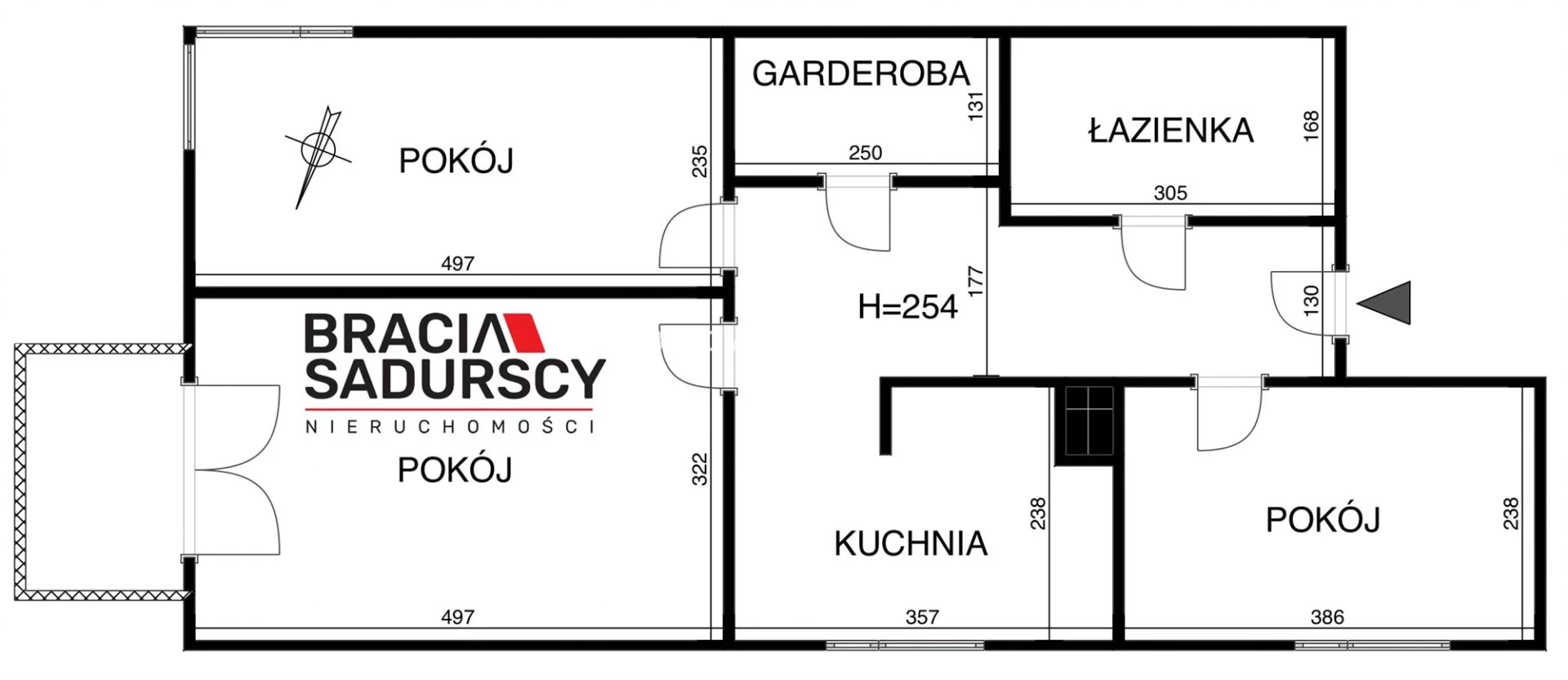 3 pokoje, apartament 63,50 m², piętro 3, oferta nr , BS1-MS-310521-4, Kraków, Dębniki, Ludwinów, Rydlówka