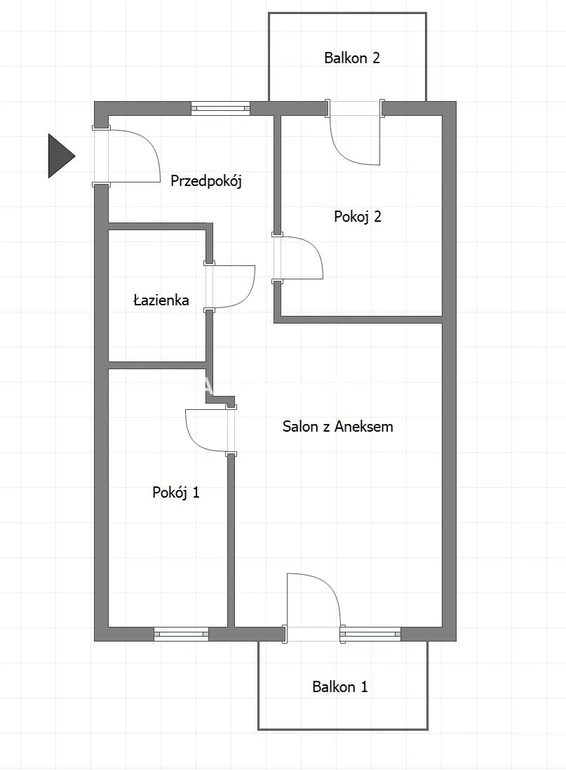 3 pokoje, mieszkanie 52,79 m², piętro 2, oferta nr , BS3-MS-307700, Kraków, Podgórze, Rydlówka