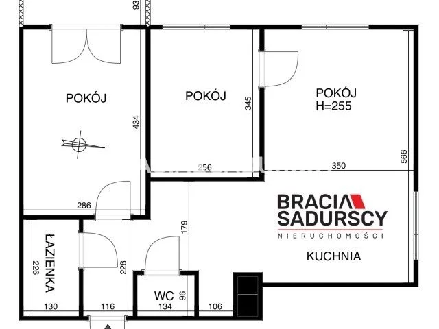 3 pokoje, mieszkanie 53,00 m², piętro 1, oferta nr , BS5-MS-308890-19, Wadowice, Sadowa
