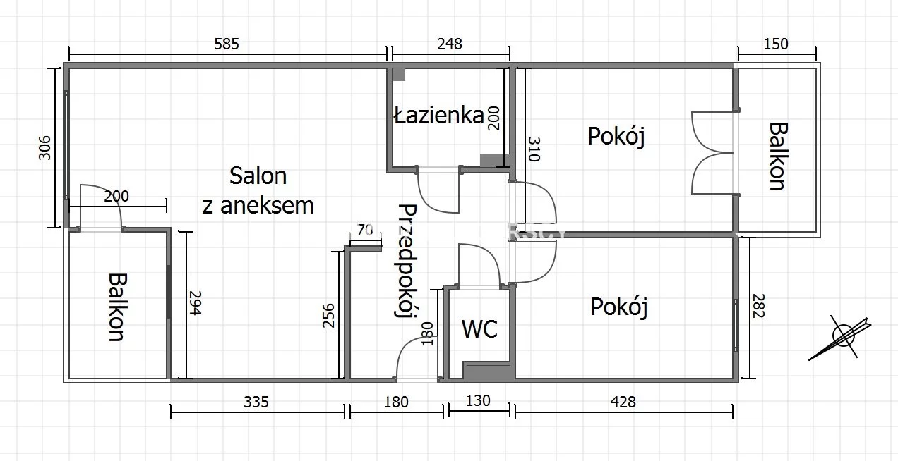 3 pokoje, apartament 70,15 m², piętro 1, oferta nr , BS4-MS-311087-4, Wieliczka, Tadeusza Kościuszki