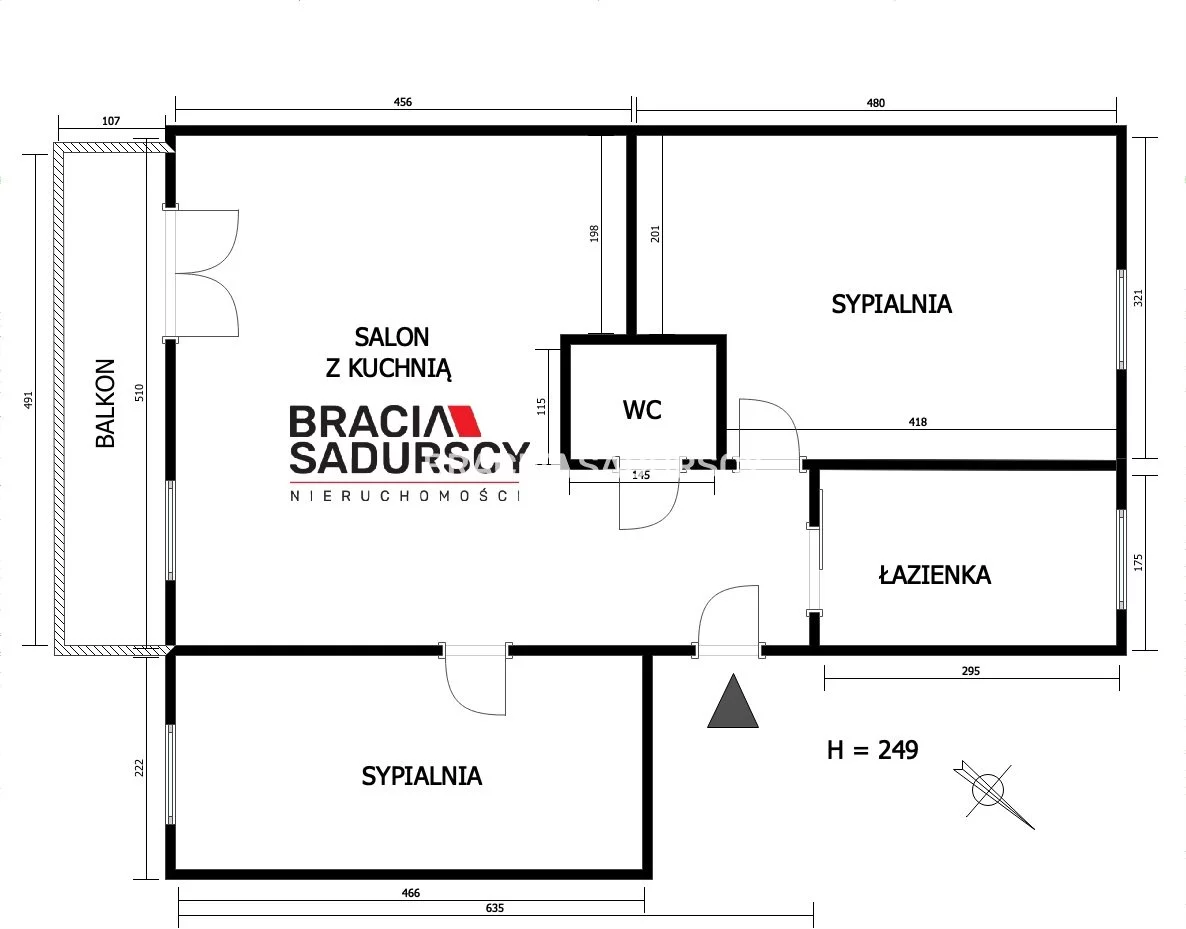 3 pokoje, mieszkanie 56,67 m², piętro 2, oferta nr , BS4-MS-309105-9, Kraków, Bieżanów-Prokocim, Bieżanów, Teligi