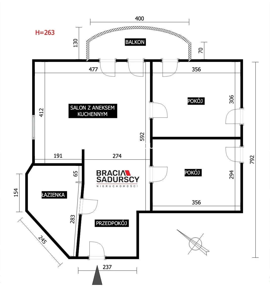 3 pokoje, mieszkanie 57,00 m², piętro 1, oferta nr , BS3-MS-310033, Kraków, Dębniki, Ruczaj, Torfowa
