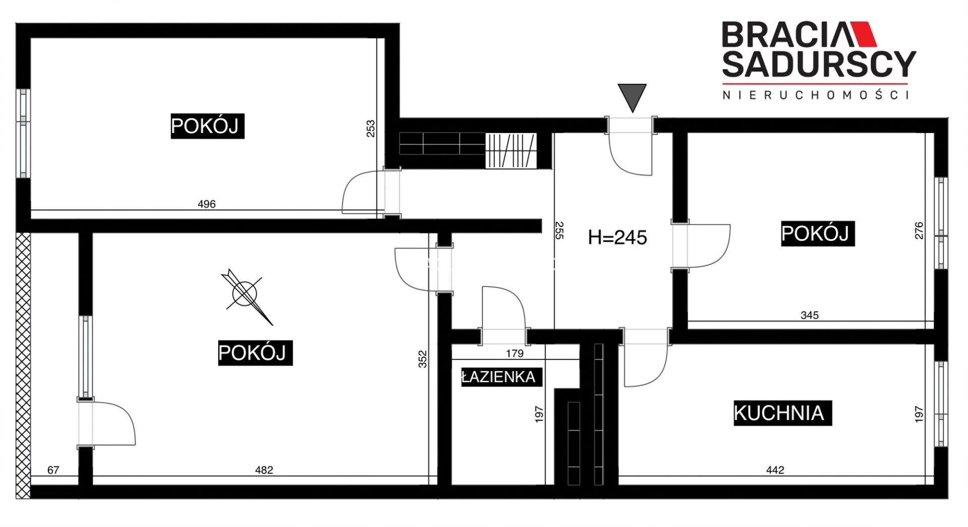 3 pokoje, mieszkanie 63,50 m², piętro 4, oferta nr , BS3-MS-310658, Kraków, Mistrzejowice, os. Tysiąclecia