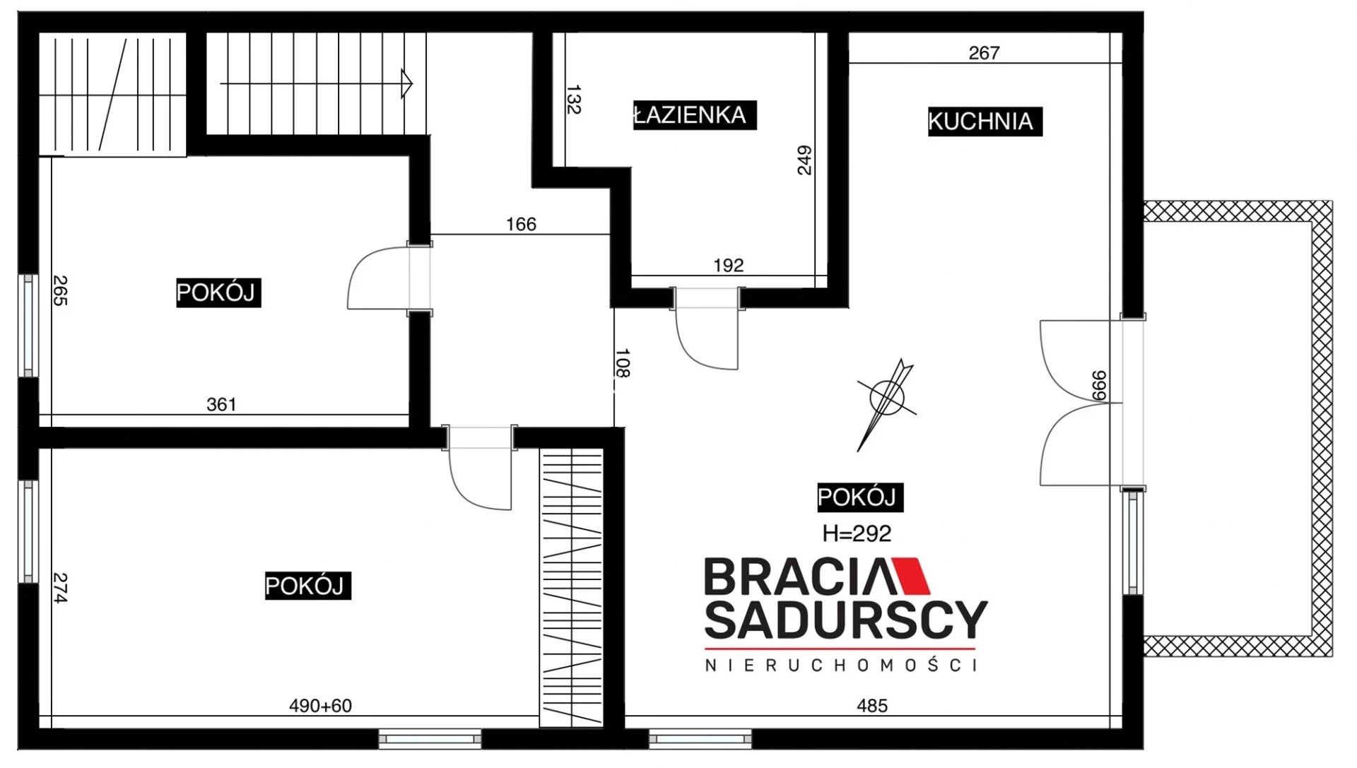 3 pokoje, mieszkanie 67,00 m², piętro 1, oferta nr , BS3-MS-311340, Wielka Wieś, Ujazdowska