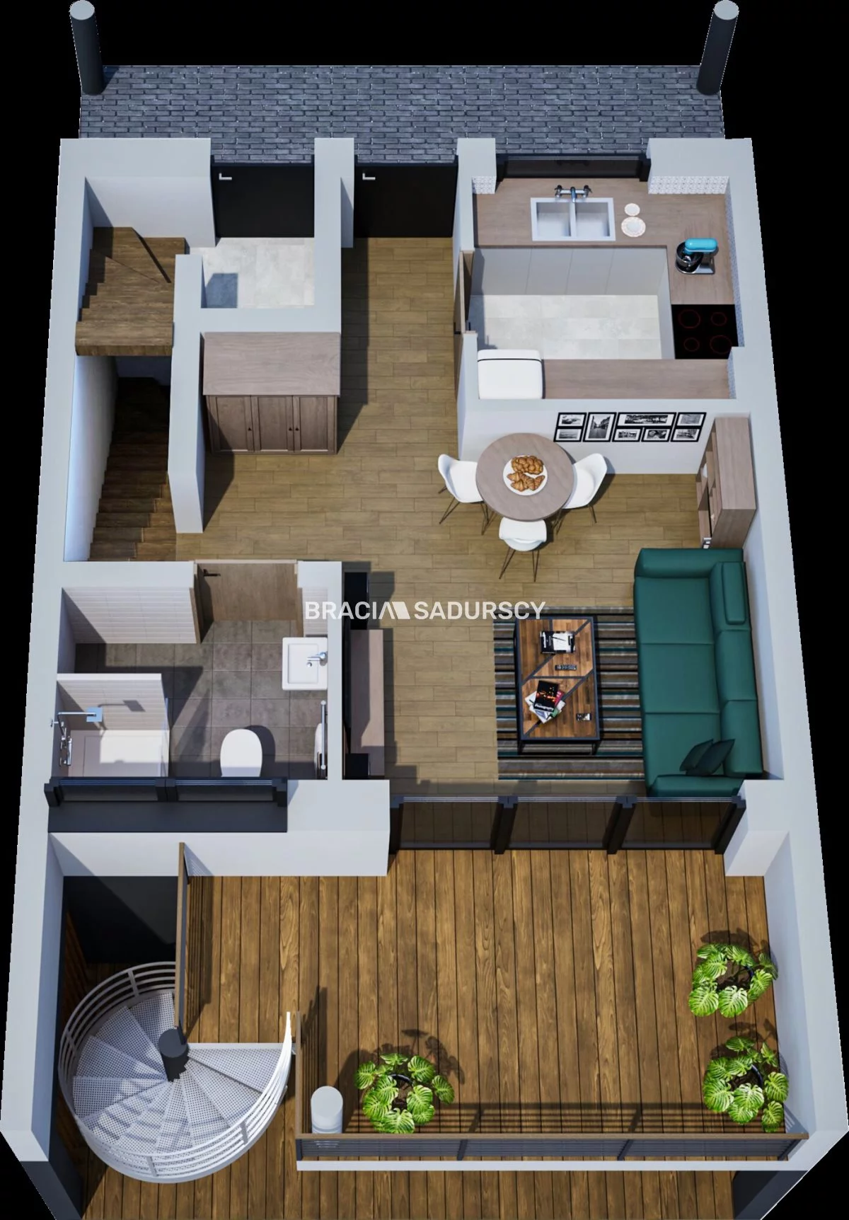 3 pokoje, mieszkanie 68,67 m², piętro 1, oferta nr , BS2-MS-304170-3, Mogilany, Zadziele