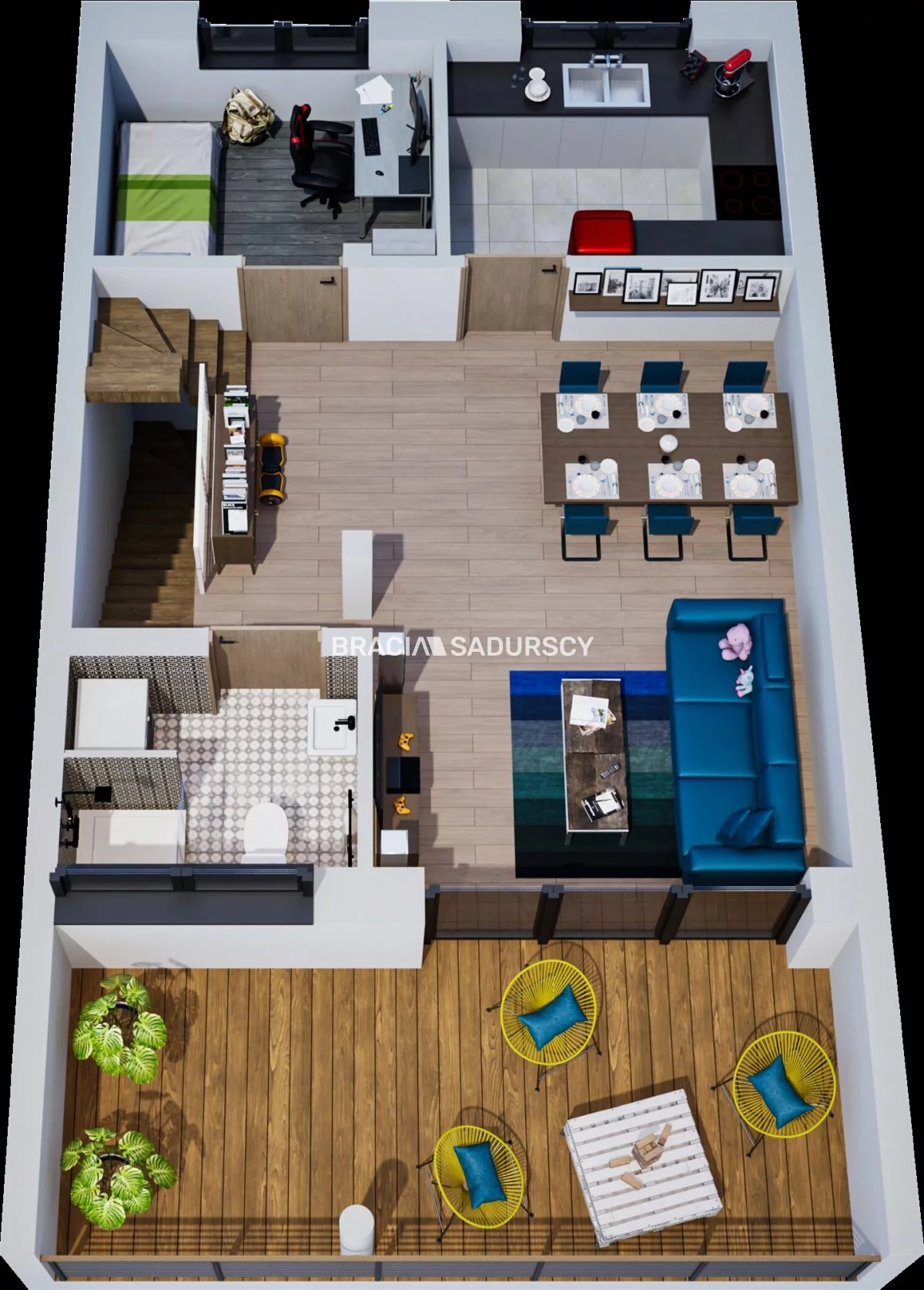 3 pokoje, mieszkanie 68,67 m², piętro 1, oferta nr , BS2-MS-304170-3, Mogilany, Zadziele