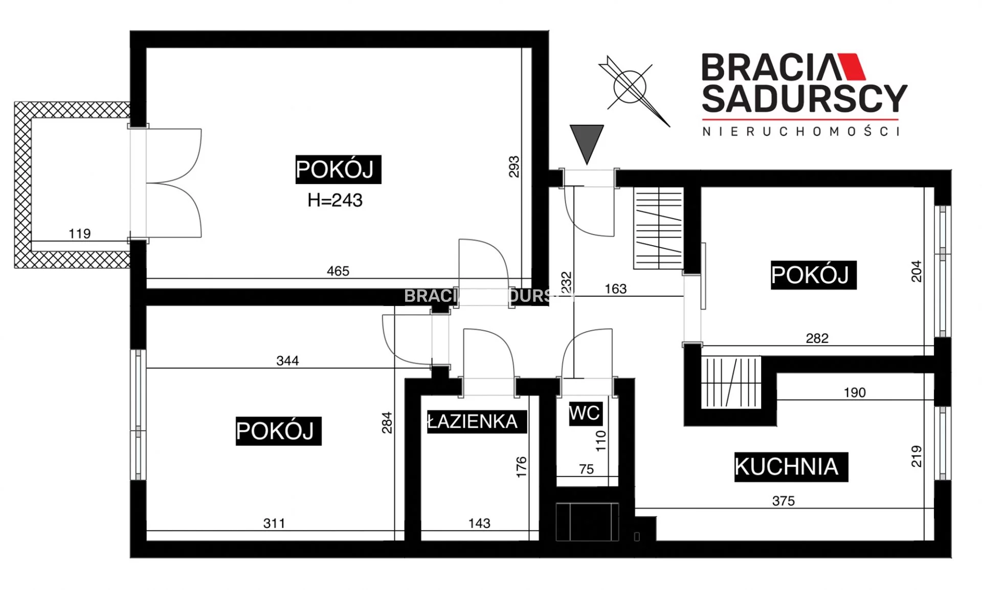 3 pokoje, mieszkanie 45,50 m², piętro 1, oferta nr , BS1-MS-311264-1, Kraków, Prądnik Biały, Zielińska