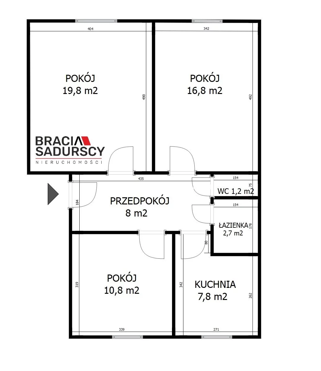 3 pokoje, mieszkanie 67,00 m², piętro 1, oferta nr , BS4-MS-310181-1, Kraków, Mistrzejowice, Nowa Huta, os. Zielone