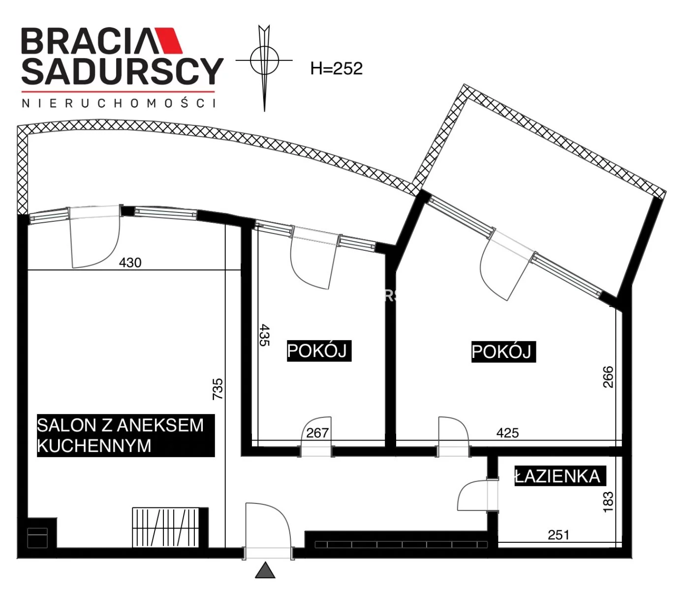 3 pokoje, mieszkanie 69,00 m², piętro 6, oferta nr , BS1-MW-311697-2, Kraków, Krowodrza, Łobzów, Armii Krajowej