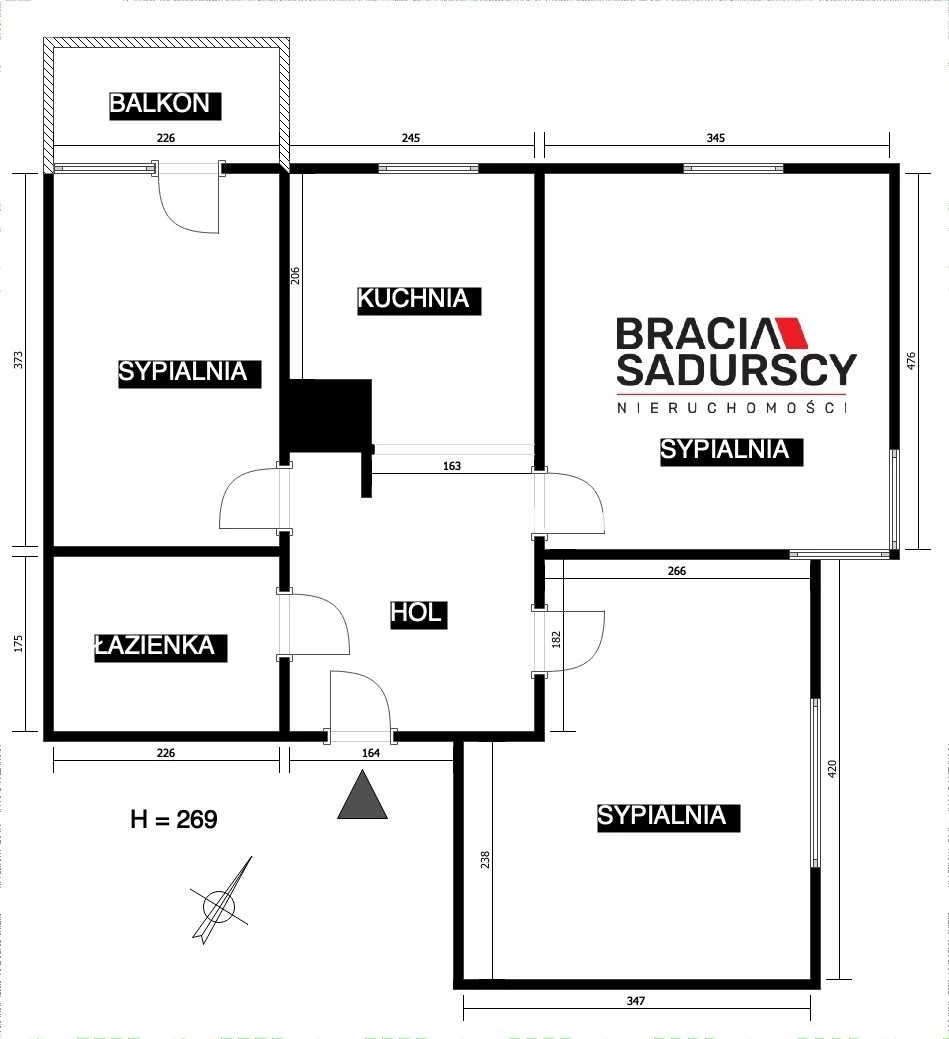 3 pokoje, mieszkanie 58,77 m², piętro 3, oferta nr , BS3-MW-311647, Kraków, Podgórze Duchackie, Bochenka
