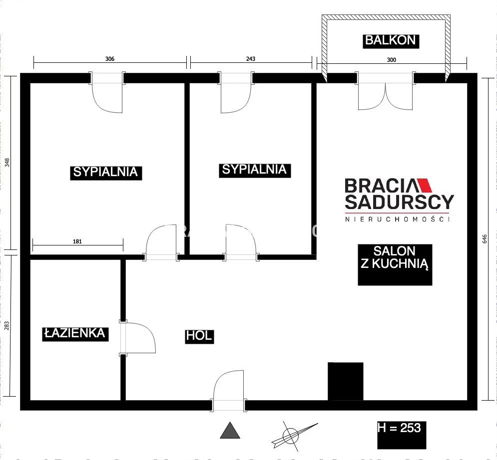 3 pokoje, mieszkanie 53,38 m², piętro 4, oferta nr , BS5-MW-311234-1, Kraków, Bohomolca