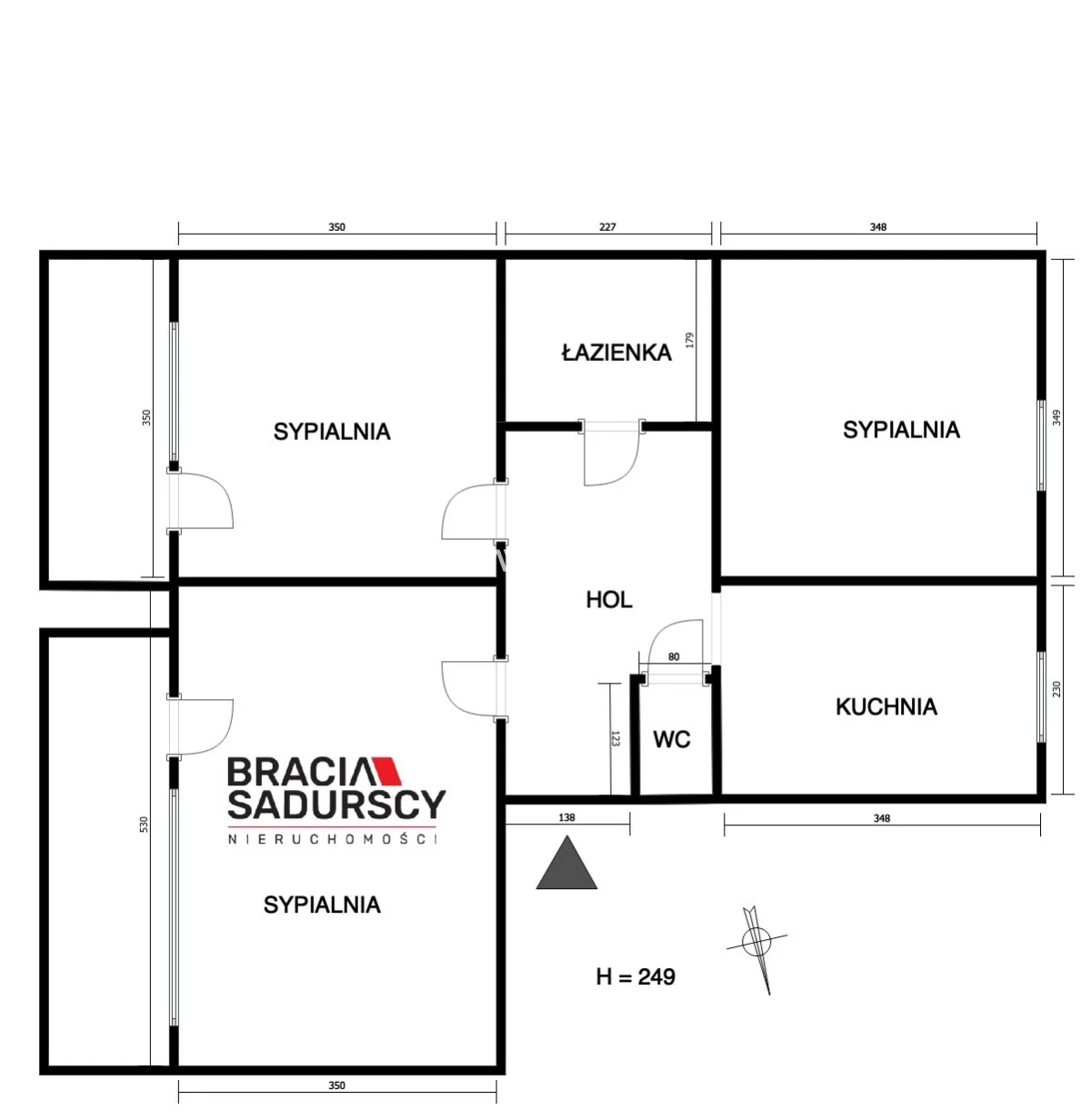3 pokoje, mieszkanie 66,00 m², piętro 2, oferta nr , BS4-MW-310638, Kraków, Czyżyny, Dywizjonu 303