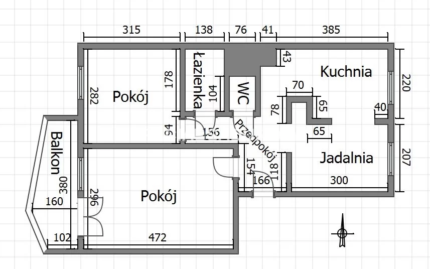 3 pokoje, mieszkanie 47,00 m², piętro 9, oferta nr , BS3-MW-309707-4, Kraków, Grzegórzki, Olsza, Meissnera
