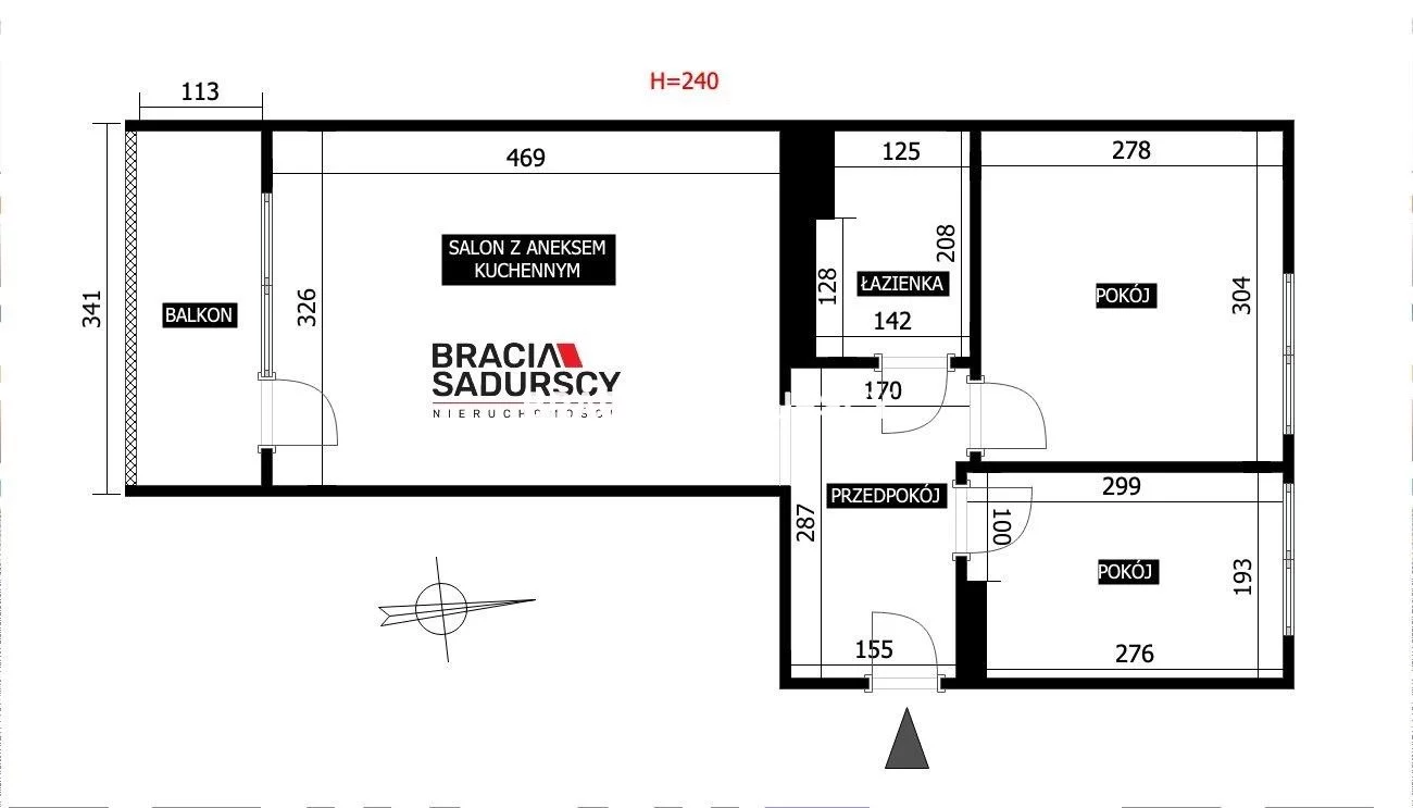 3 pokoje, mieszkanie 38,80 m², piętro 7, oferta nr , BS5-MW-312349, Kraków, os. Niepodległości
