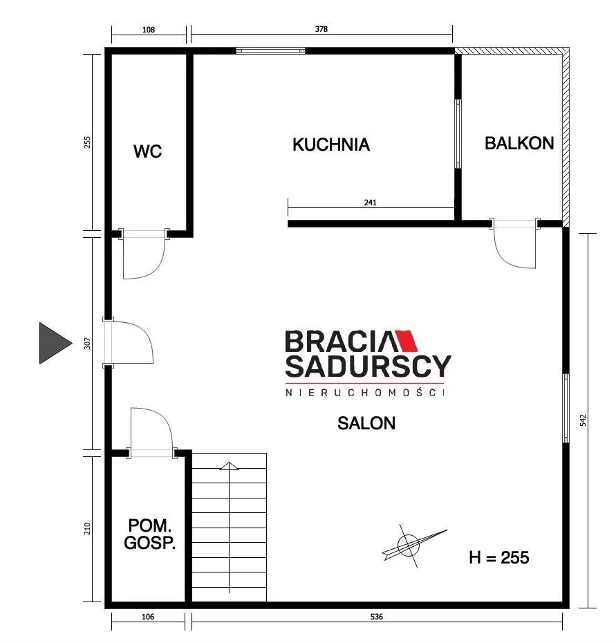 3 pokoje, mieszkanie 75,00 m², piętro 3, oferta nr , BS4-MW-310581, Kraków, Grzegórzki, płk. Francesco Nullo