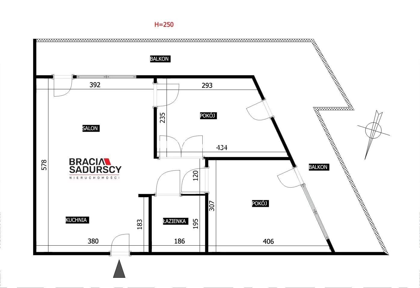 3 pokoje, mieszkanie 48,00 m², piętro 2, oferta nr , BS1-MW-312382, Kraków, Dębniki, Ruczaj, Przemiarki