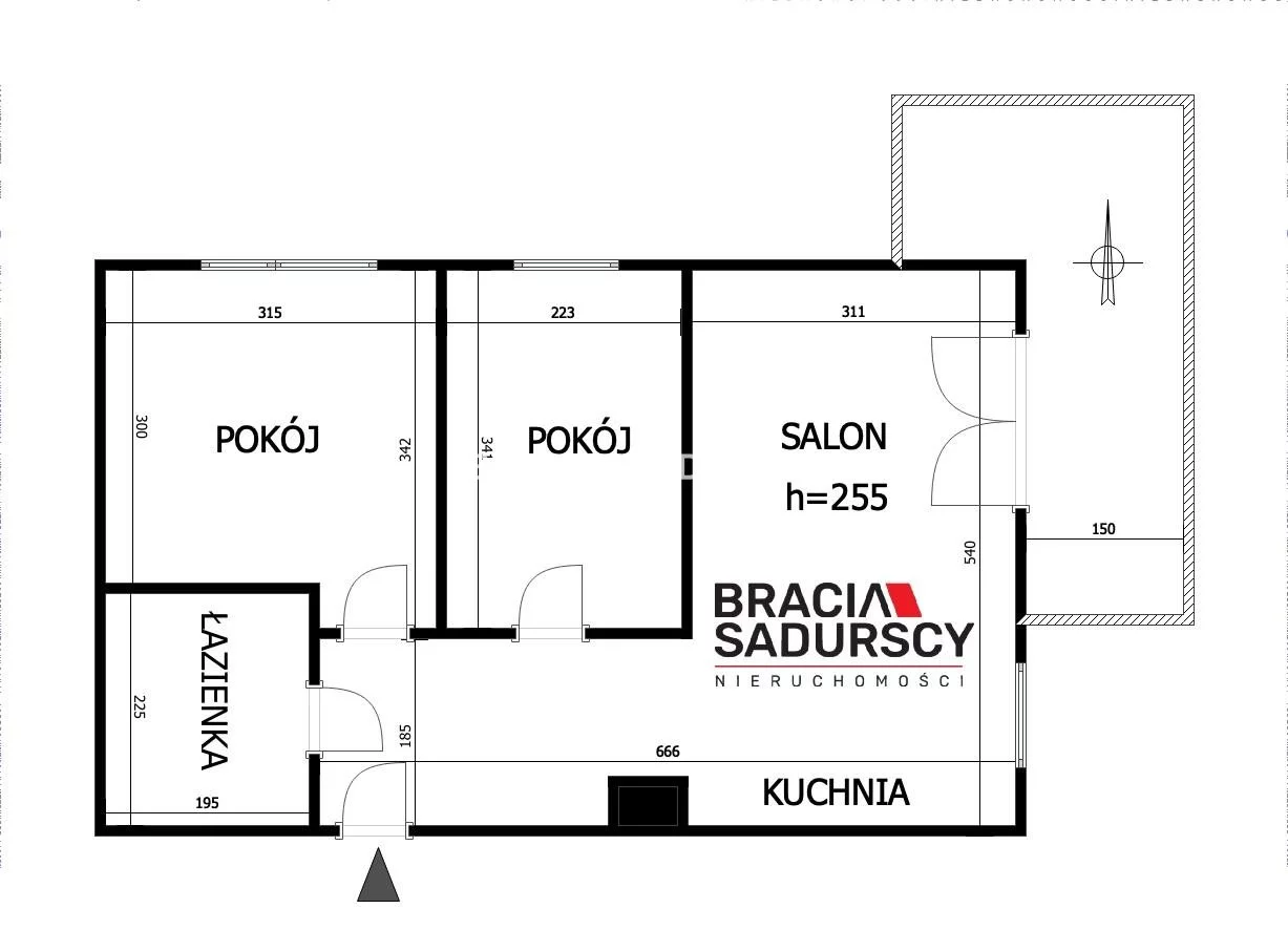 3 pokoje, mieszkanie 46,03 m², piętro 4, oferta nr , BS3-MW-311667, Kraków, Prądnik Czerwony, Reduta
