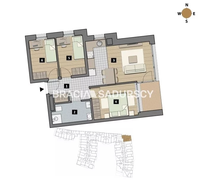 4 pokoje, mieszkanie 39,00 m², piętro 4, oferta nr , BS2-MS-311947-1, Kraków, Krowodrza, Łobzów, Czyżewskiego