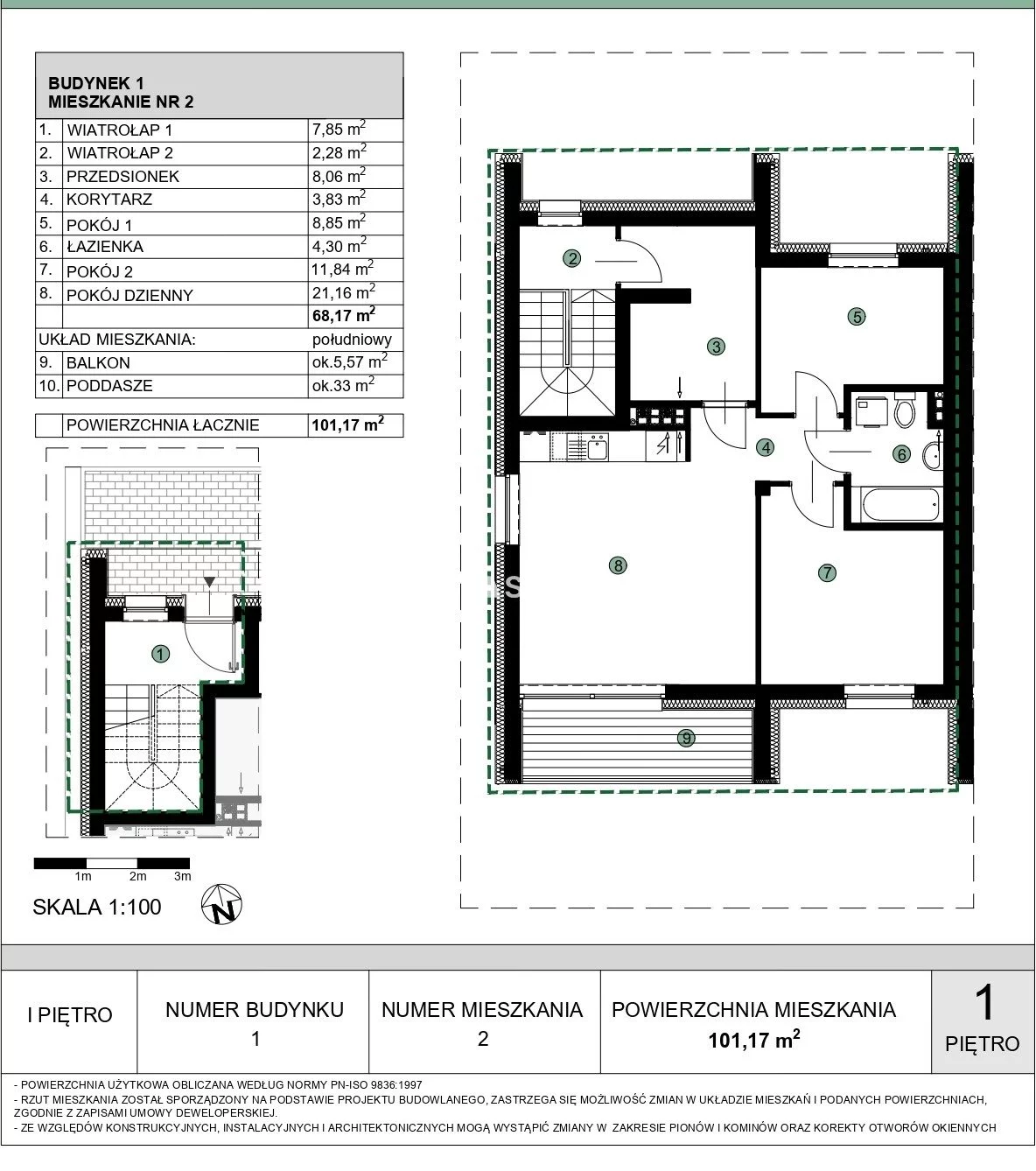 4 pokoje, mieszkanie 101,17 m², piętro 1, oferta nr , BS4-MS-309623-24, Kraków, Prądnik Biały, Dożynkowa