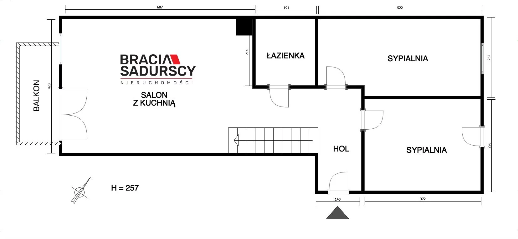 4 pokoje, mieszkanie 77,00 m², piętro 3, oferta nr , BS3-MS-310905-2, Kraków, Bieżanów-Prokocim, Henryka i Karola Czeczów