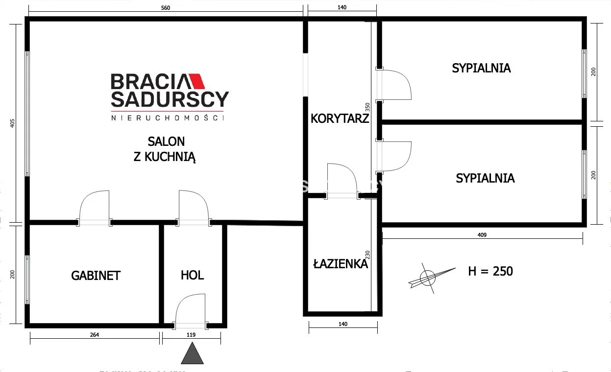 4 pokoje, apartament 54,53 m², piętro 3, oferta nr , BS3-MS-306307, Kraków, Mistrzejowice, Nowa Huta, os. Kazimierzowskie