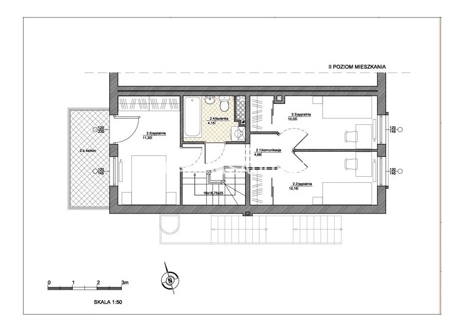 Mieszkanie 61,00 m², piętro 1, oferta nr , BS2-MS-301133-5, Kraków, Prądnik Biały, Tonie