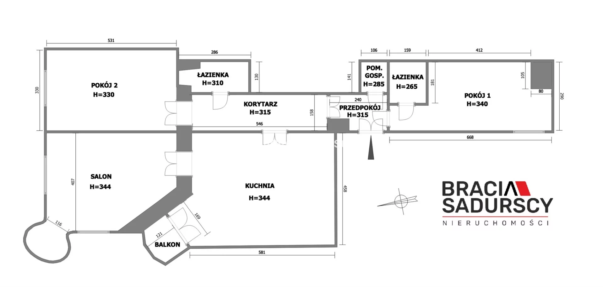 4 pokoje, mieszkanie 103,10 m², piętro 2, oferta nr , BS3-MS-307911-2, Kraków, Grzegórzki, Lubomirskiego
