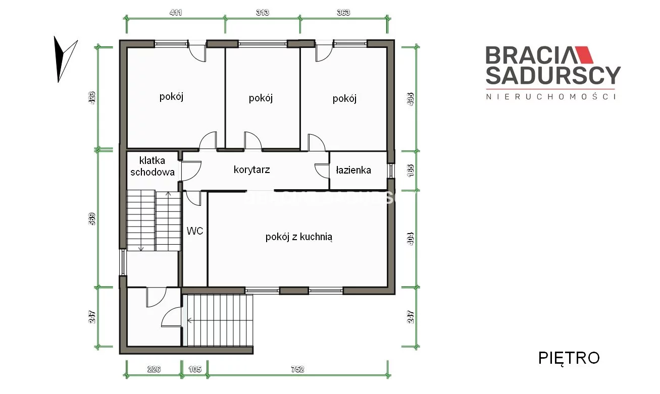 4 pokoje, mieszkanie 93,90 m², piętro 1, oferta nr , BS5-MS-303366-15, Olesno