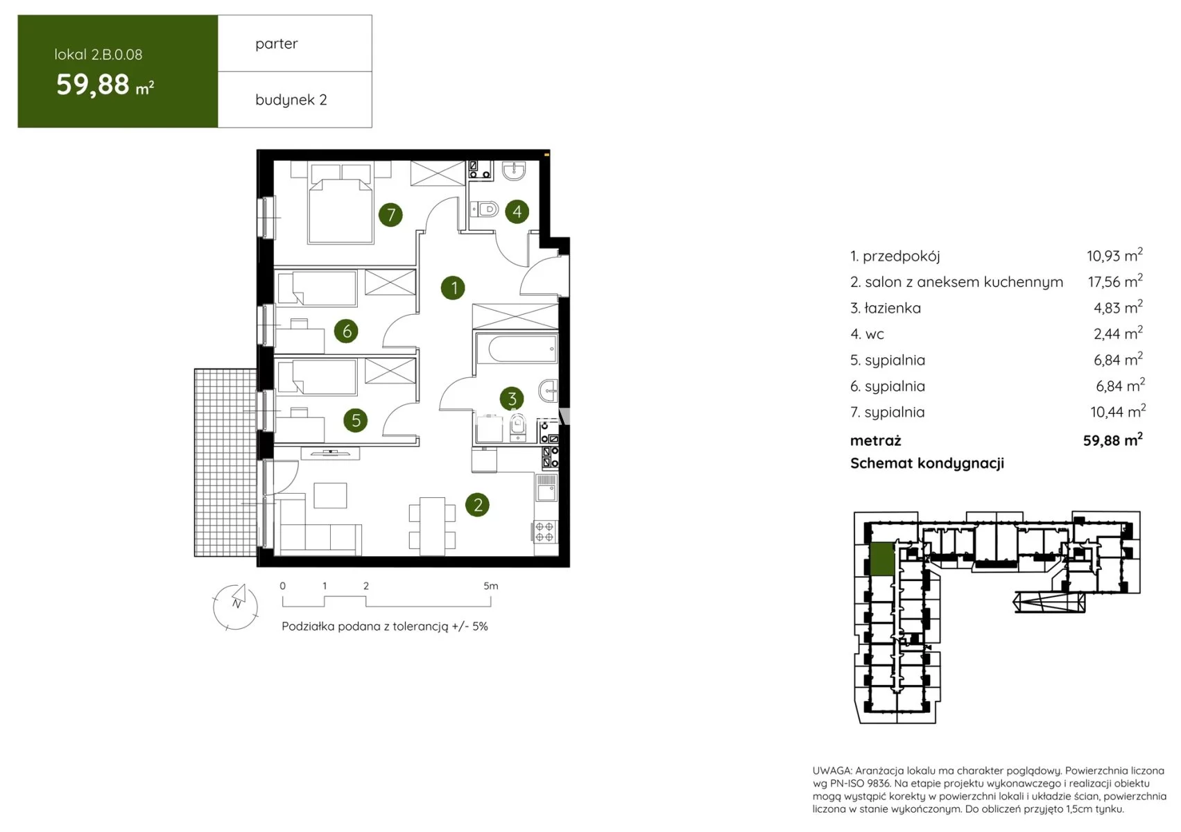 4 pokoje, mieszkanie 60,04 m², parter, oferta nr , BS2-MS-304206-4, Kraków, Prądnik Biały, Pękowicka