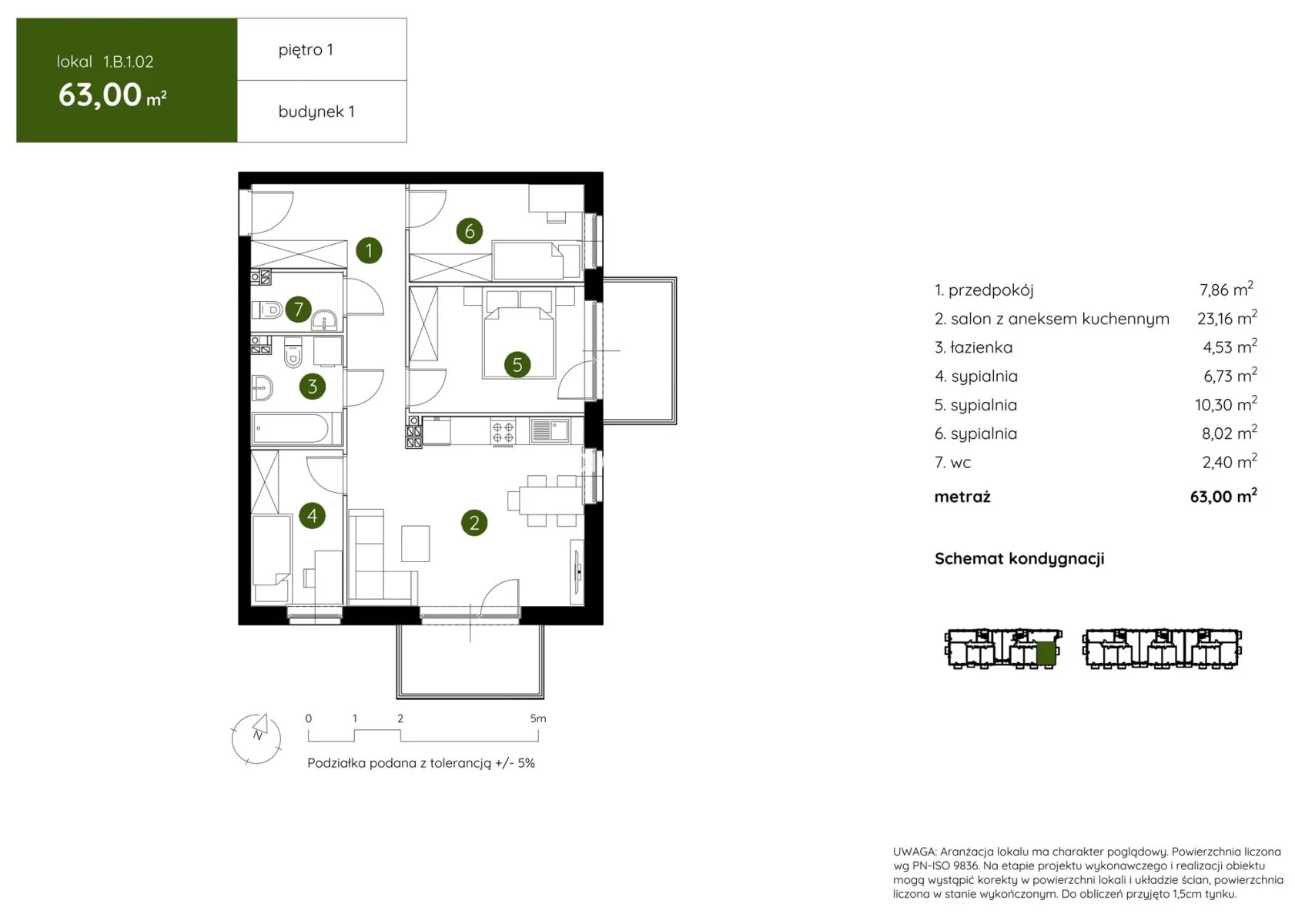 4 pokoje, mieszkanie 63,00 m², piętro 1, oferta nr , BS2-MS-303980-4, Kraków, Prądnik Biały, Pękowicka