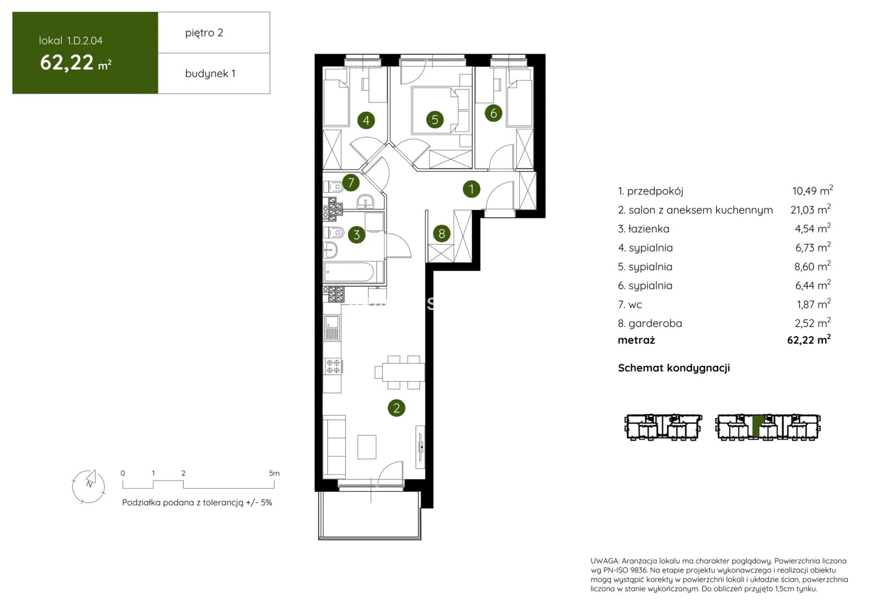 4 pokoje, mieszkanie 62,22 m², piętro 2, oferta nr , BS2-MS-304020-4, Kraków, Prądnik Biały, Pękowicka