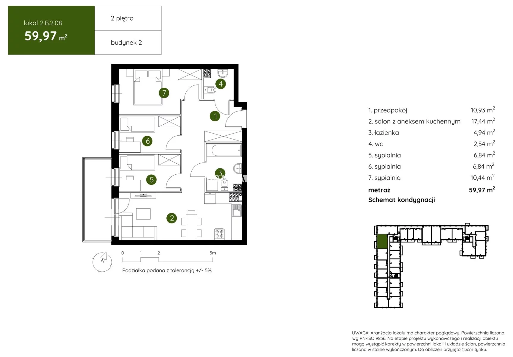 4 pokoje, mieszkanie 59,97 m², piętro 2, oferta nr , BS2-MS-304393-3, Kraków, Prądnik Biały, Pękowicka