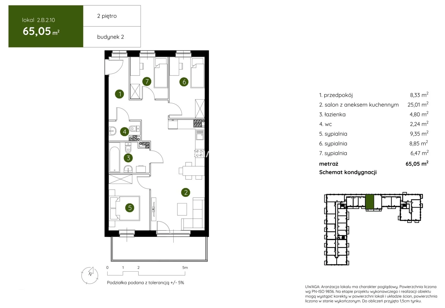 4 pokoje, mieszkanie 65,05 m², piętro 2, oferta nr , BS2-MS-304395-3, Kraków, Prądnik Biały, Pękowicka