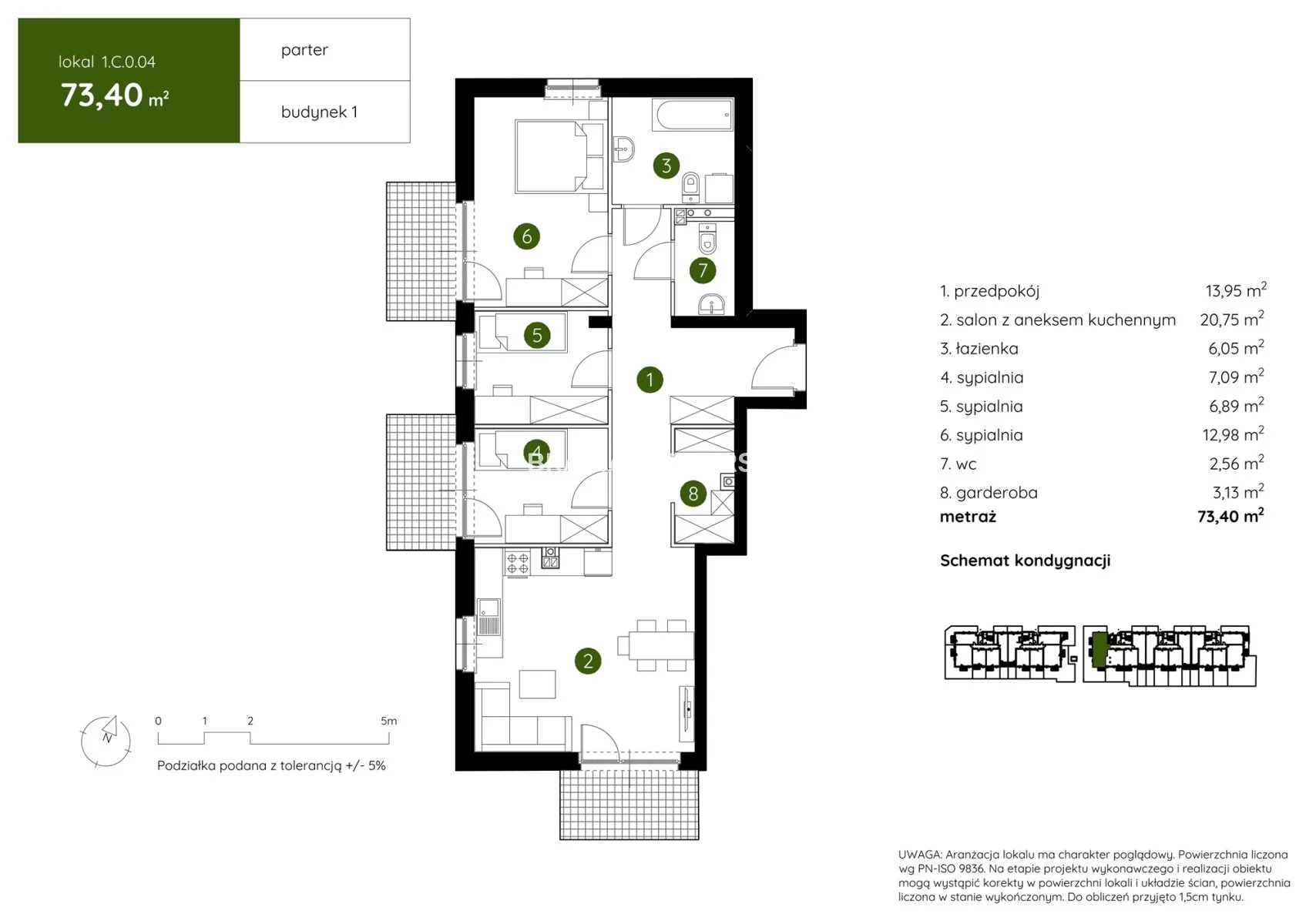 4 pokoje, mieszkanie 73,40 m², parter, oferta nr , BS2-MS-303950-16, Kraków, Prądnik Biały, Pękowicka