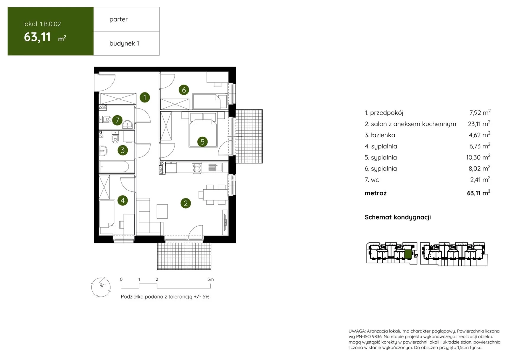 4 pokoje, mieszkanie 63,11 m², parter, oferta nr , BS2-MS-303944-15, Kraków, Prądnik Biały, Pękowicka