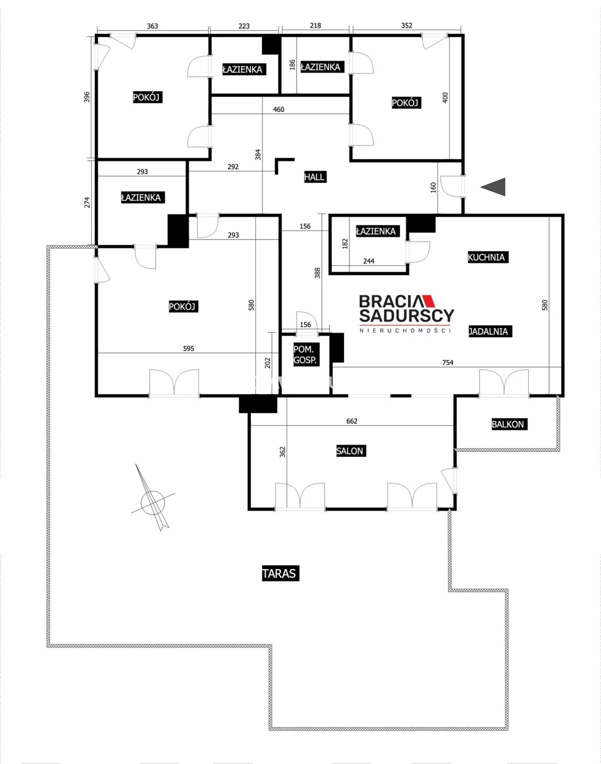 4 pokoje, mieszkanie 180,00 m², piętro 4, oferta nr , BS3-MS-309923-1, Kraków, Podgórze, Płaszów, Przewóz