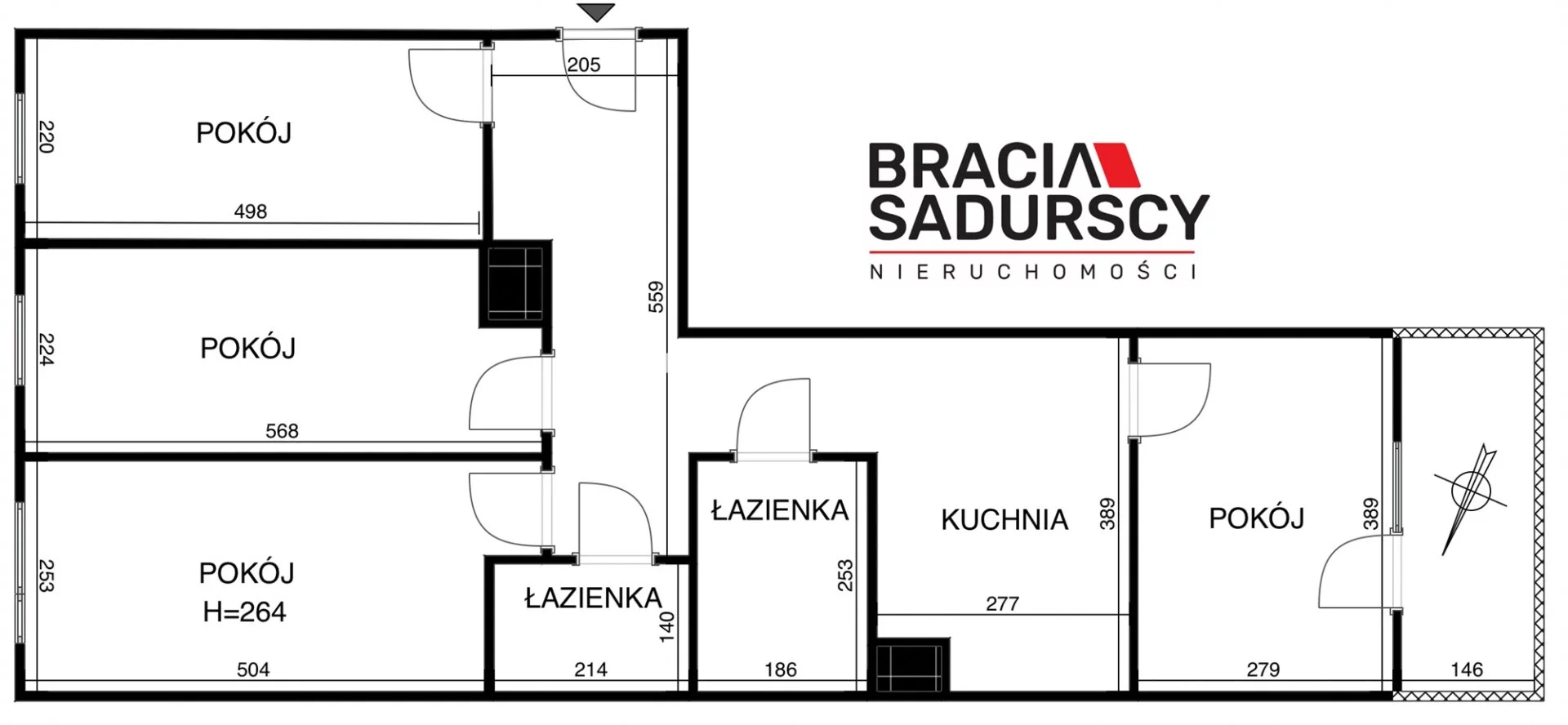 4 pokoje, mieszkanie 81,00 m², piętro 1, oferta nr , BS3-MS-310948-3, Kraków, Podgórze Duchackie, Wola Duchacka, Przyjaźni Polsko-Węgierskiej