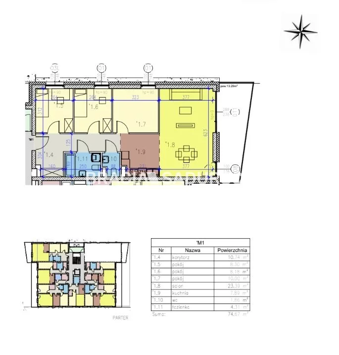 4 pokoje, mieszkanie 74,67 m², parter, oferta nr , BS2-MS-305258-62, Kraków, Prądnik Czerwony, Reduta