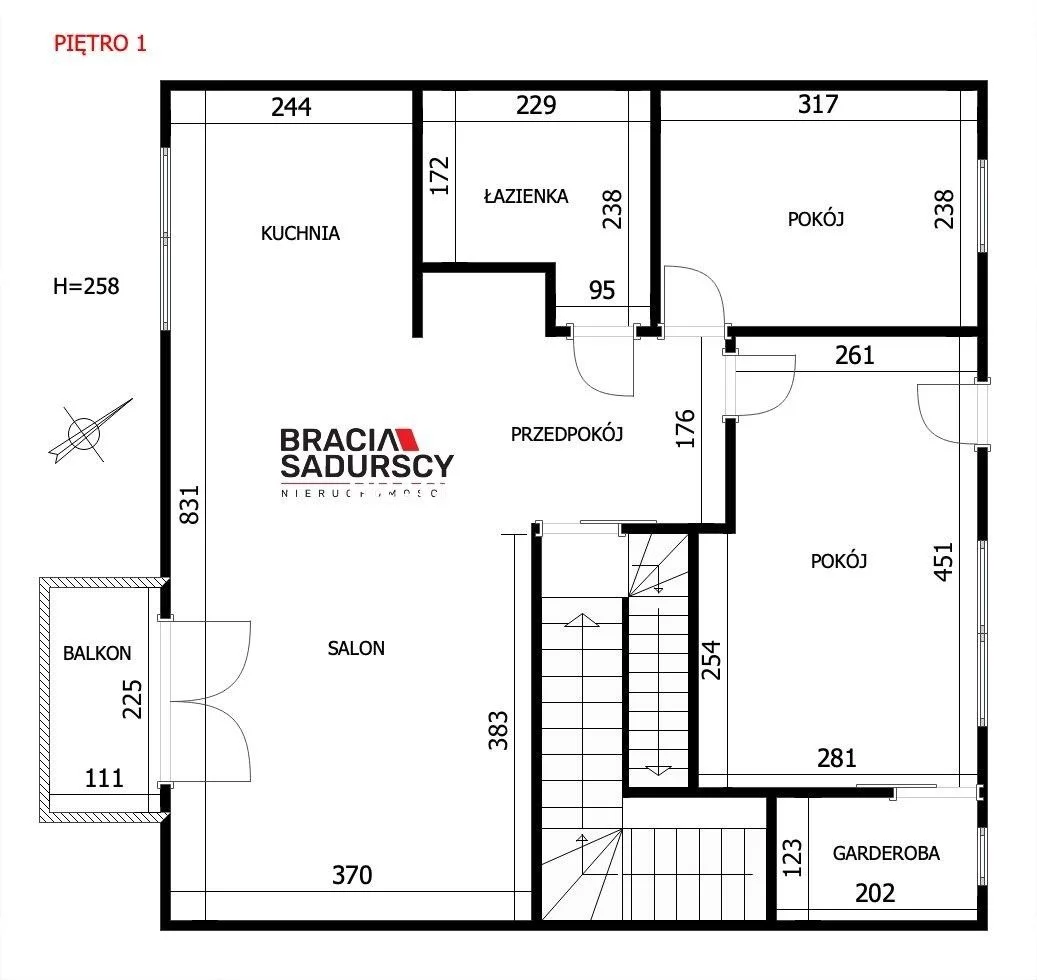 4 pokoje, mieszkanie 121,10 m², piętro 1, oferta nr , BS3-MS-307322-1, Wieliczka, Wąwozowa