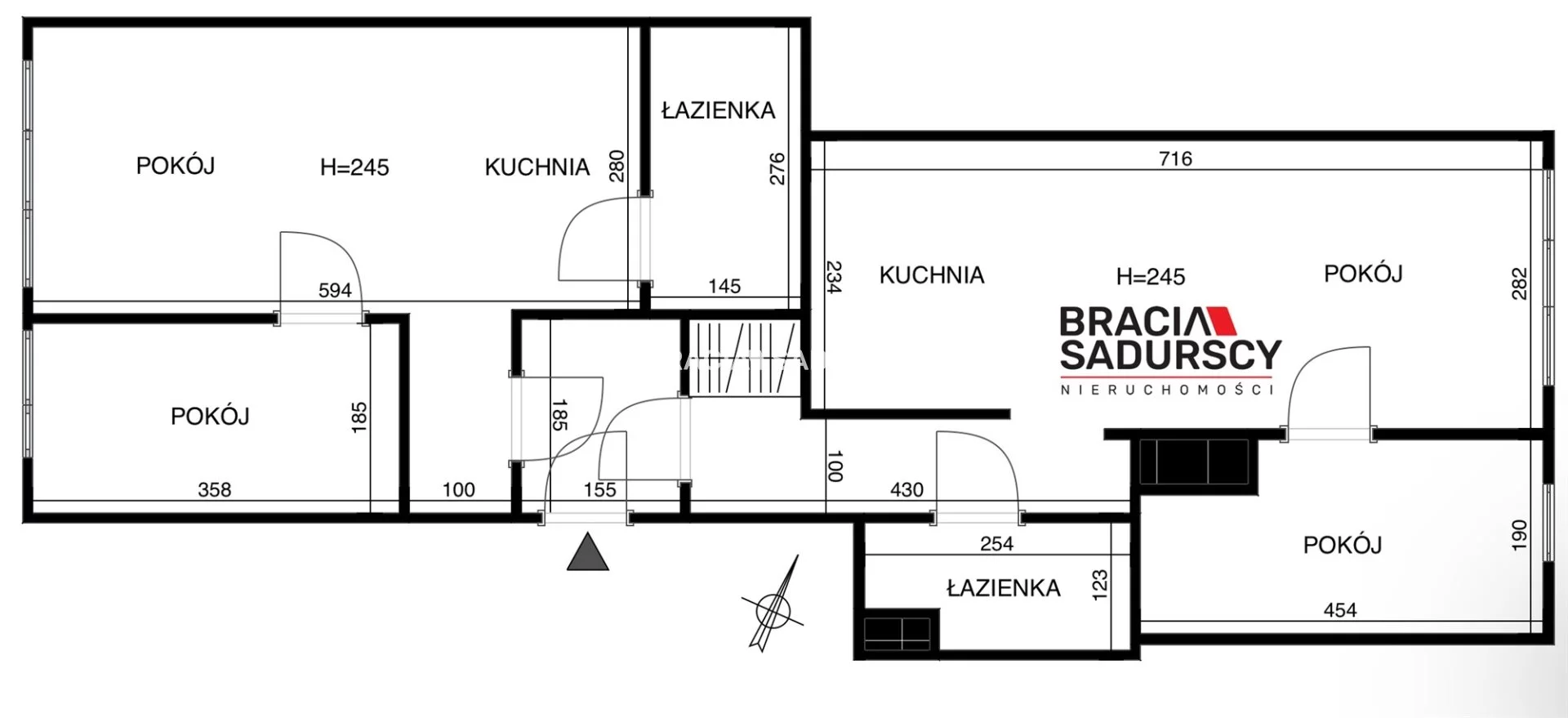 Mieszkanie czteropokojowe 70,40 m², Kraków, Prądnik Biały, Azory, Weissa, Sprzedaż