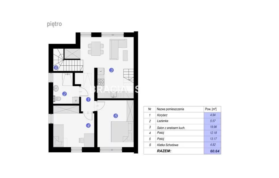 4 pokoje, mieszkanie 74,70 m², piętro 1, oferta nr , BS2-MS-306143-16, Zielonki, Zielonki