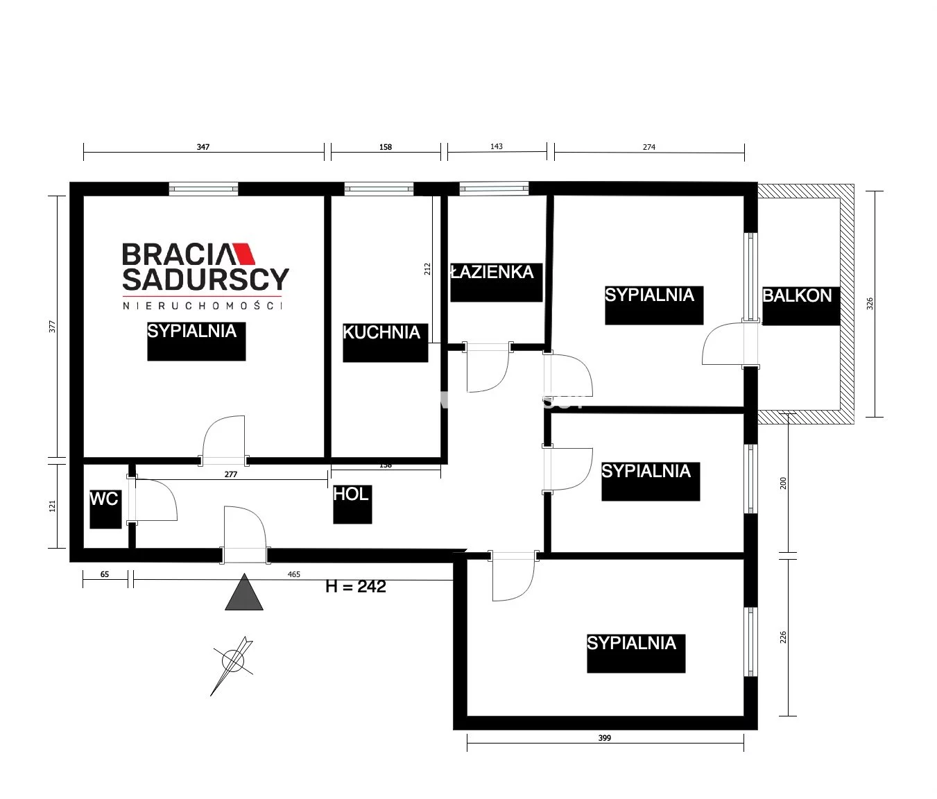 4 pokoje, mieszkanie 62,00 m², piętro 3, oferta nr , BS2-MW-312590, Kraków, Łagiewniki-Borek Fałęcki, Łagiewniki, Jagodowa