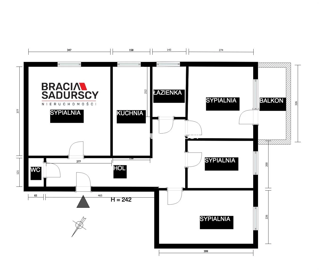 4 pokoje, mieszkanie 62,00 m², piętro 3, oferta nr , BS2-MW-312590, Kraków, Łagiewniki-Borek Fałęcki, Łagiewniki, Jagodowa