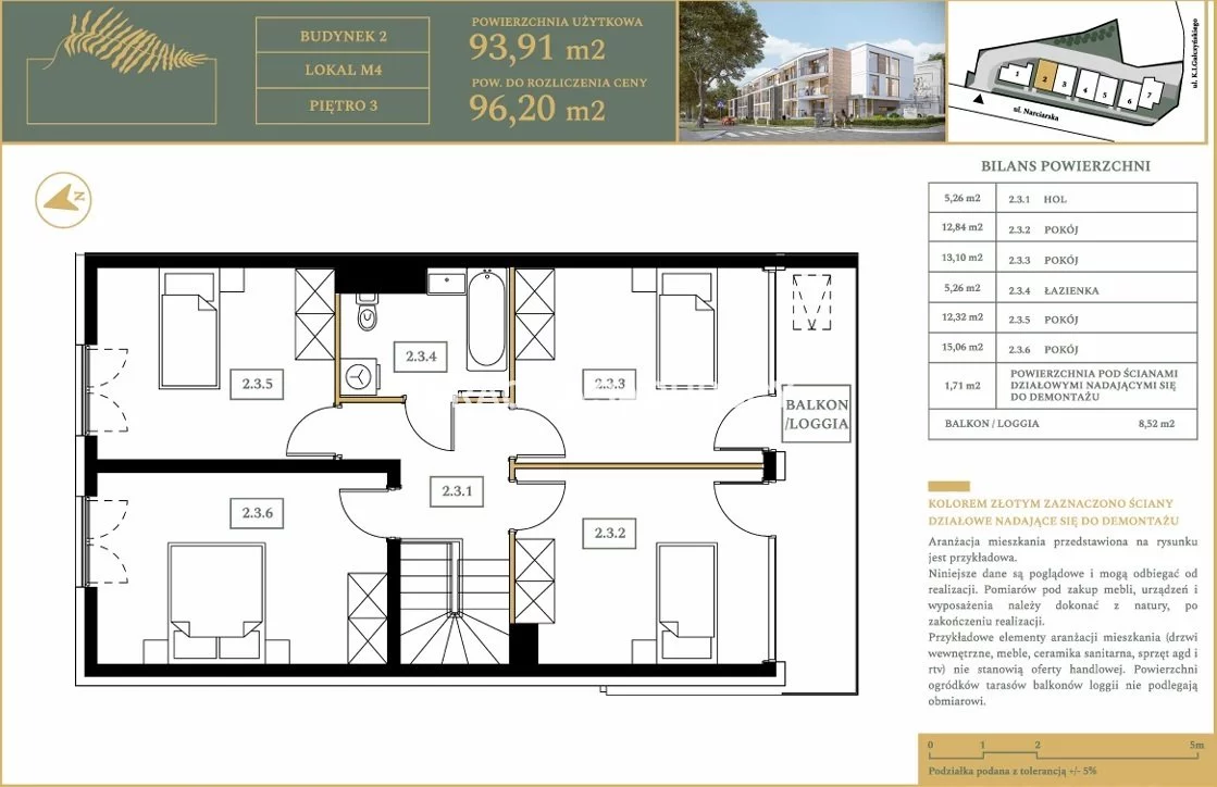 5 pokoi, mieszkanie 80,28 m², piętro 2, oferta nr , BS5-MS-309783-11, Kraków, Czyżyny, Gałczyńskiego