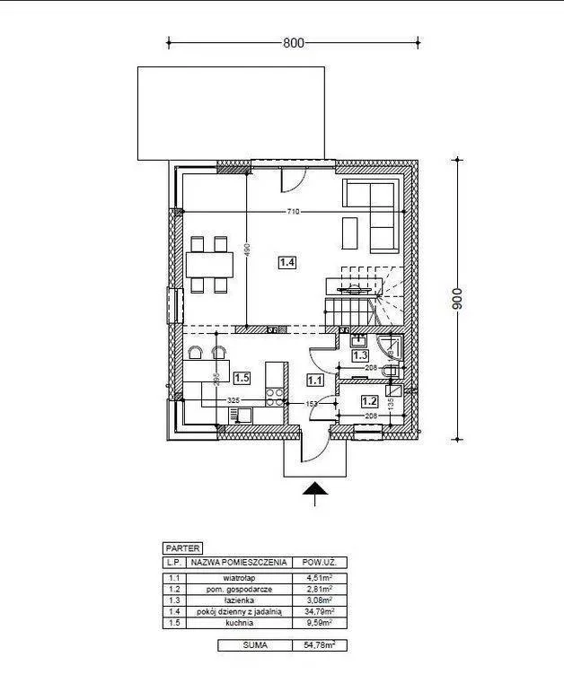 Dom 98,16 m², oferta nr , 395380235, Liszki, Liszki