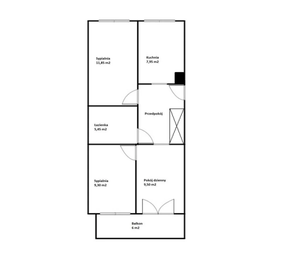 3 pokoje, mieszkanie 52,99 m², piętro 3, oferta nr , 394850235, Kraków, Prądnik Biały, abp. Zygmunta Szczęsnego  Felińskiego