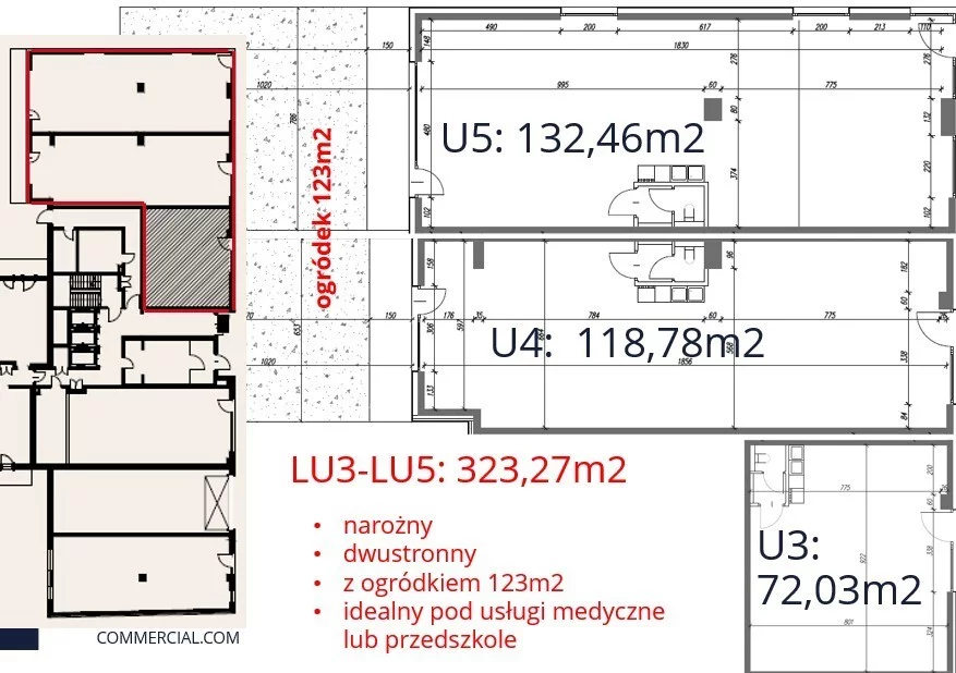 Lokal użytkowy 323,27 m², oferta nr , 624/6700/OLS, Łódź, Polesie, Polesie, 28 Pułku Strzelców Kaniowskich