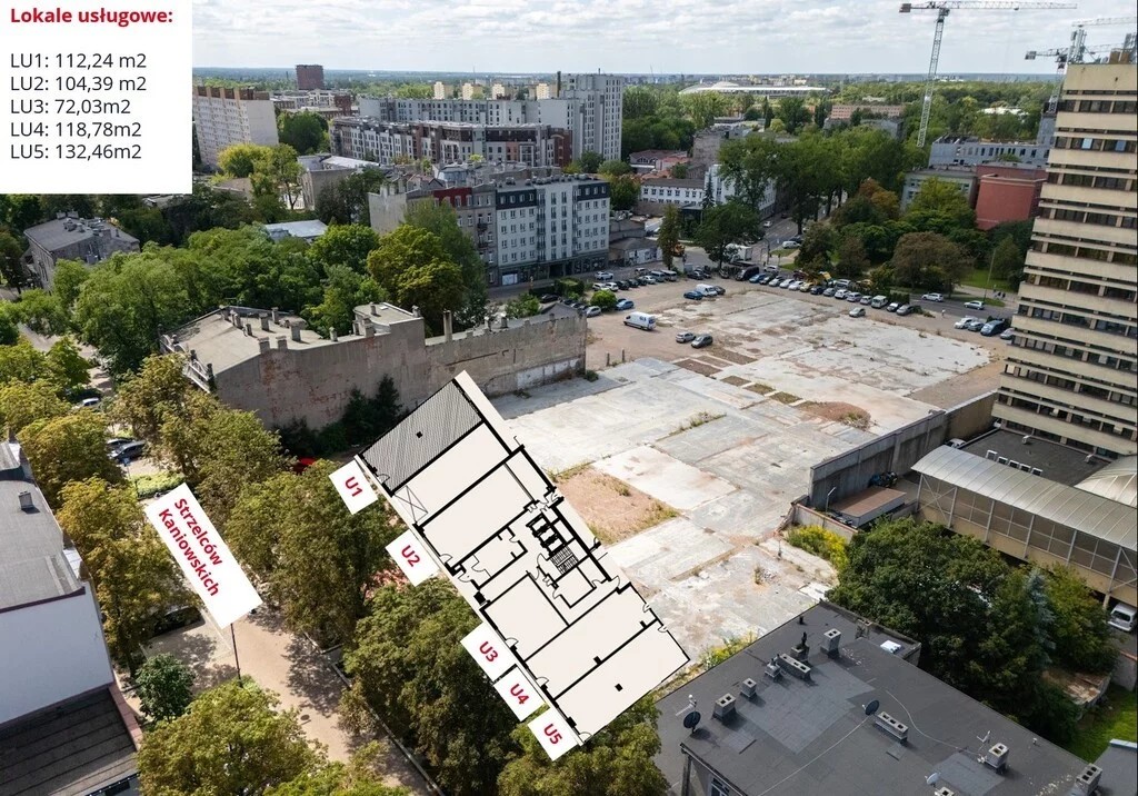 Lokal użytkowy 132,46 m², oferta nr , 693/6700/OLS, Łódź, Polesie, Polesie, 28 Pułku Strzelców Kaniowskich