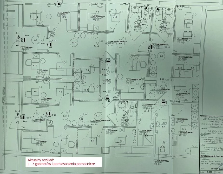 Lokal użytkowy 169,76 m², oferta nr , 690/6700/OLS, Warszawa, Mokotów, Mokotów, Czerska